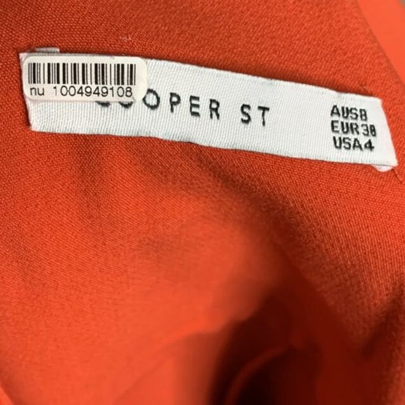 Cooper St Red Hailey Square-neck Midi Sheath Dress - Picture 6 of 7